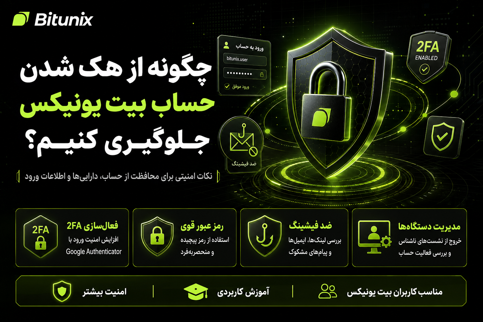 چگونه از هک شدن حساب بیت یونیکس جلوگیری کنیم؟
