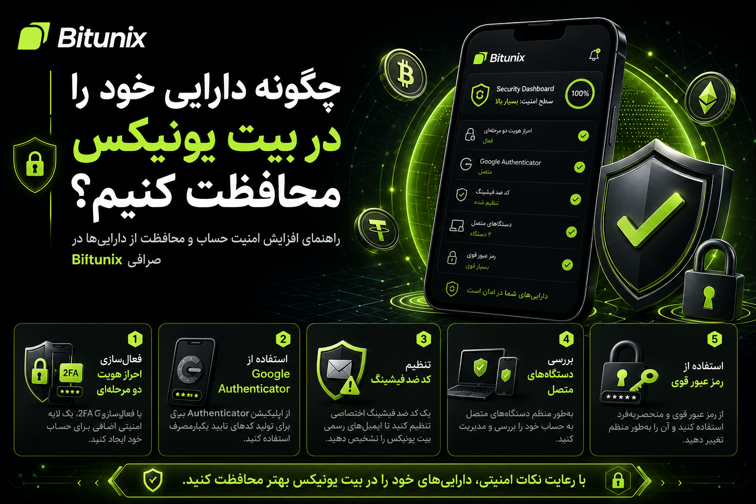 چگونه دارایی خود را در بیت یونیکس محافظت کنیم؟