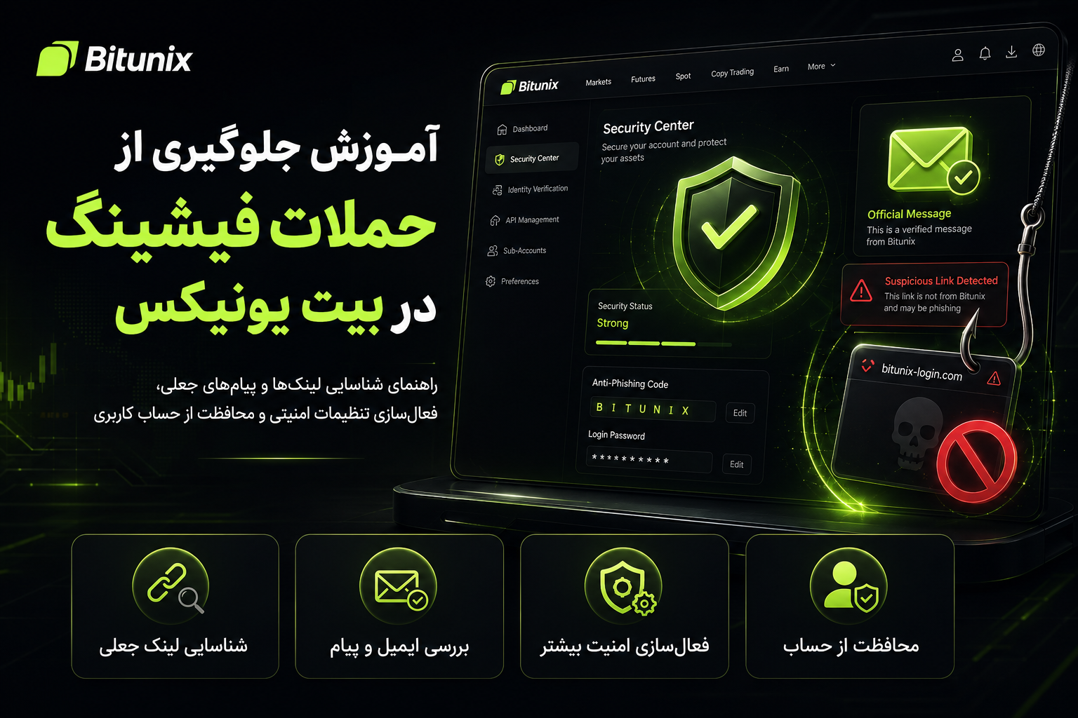 آموزش جلوگیری از حملات فیشینگ در بیت یونیکس